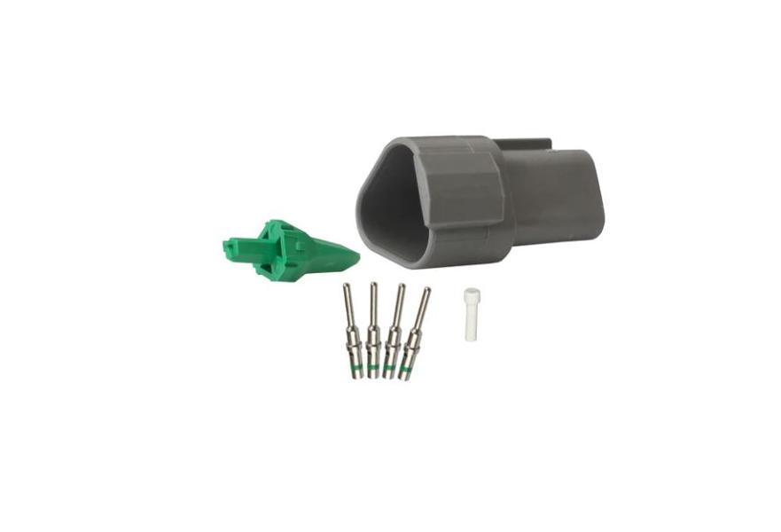 Repair pack DT 3 cavity receptacle includes 1 x 3 way receptacle, 1 x 3 way wedge lock & 4 x pins & 1 x cavity plug