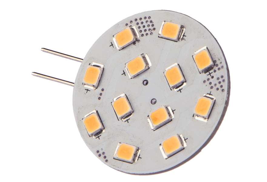 Bulb LED retrofit G4-Pro12-WW-SP 12-24V 2W GU4 base with side pin (pro series)