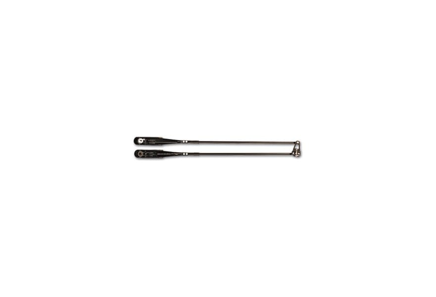 Wiper arm PU 525-650 mm Black 2 adjustable spring (coated SS316) for blade 800mm maximum