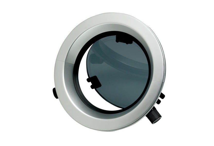 Porthole PW223 Dia. 236 mm cut-out anodized Aluminium frame with mosquito screen CE certified A-III