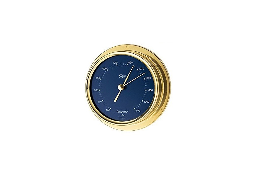Barometer Brass Dia. 120 Regatta Blue Dial