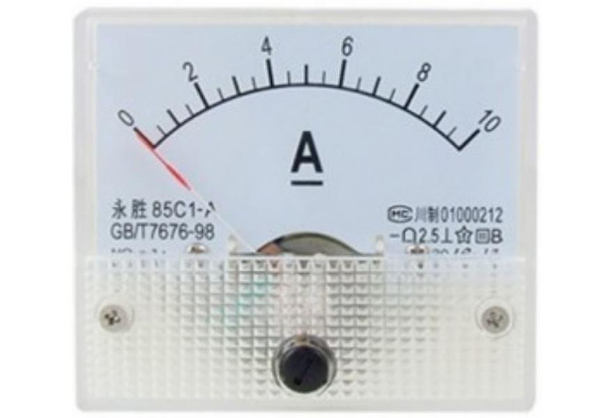 Ammeter analog 0-10A DC
