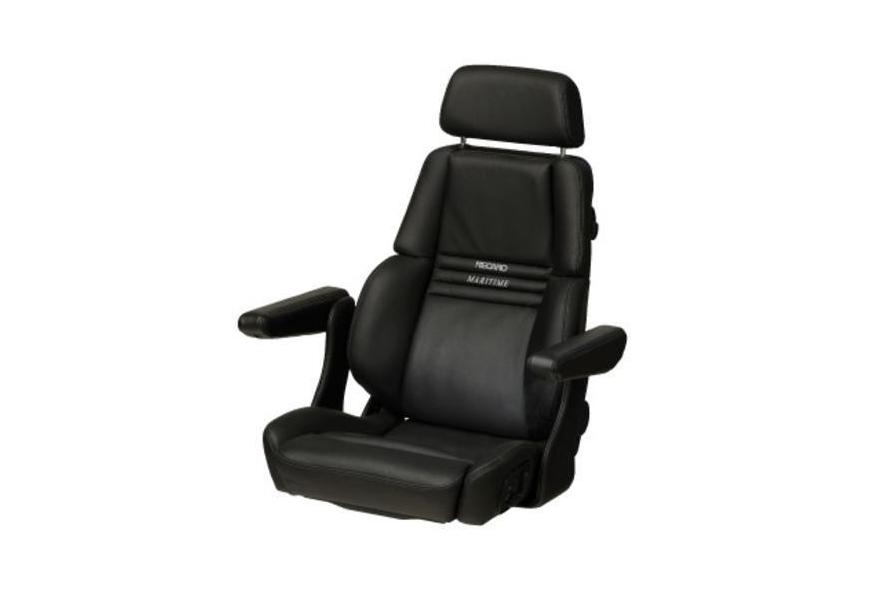 Seat helm Arctic black artificial leather upholstery, electrically adjustable