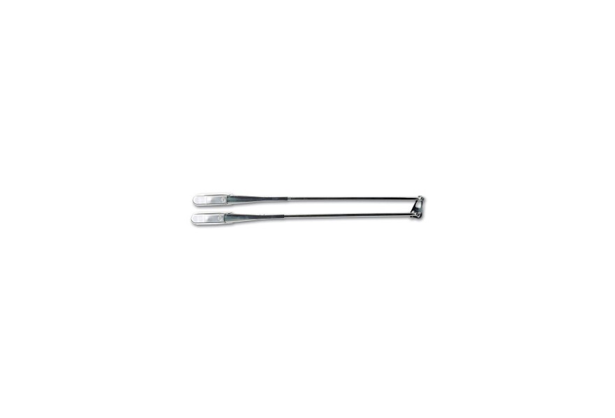 Wiper arm PU 525-650 mm Polished with 1 adjustable spring (coated SS316) for blade 800mm maximum