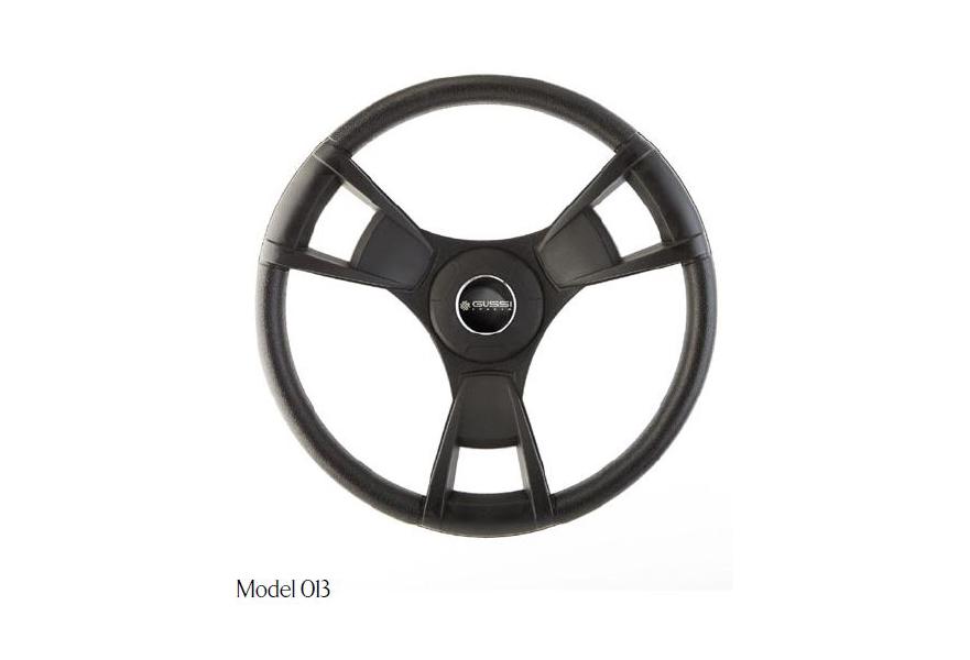 Steering Wheel 013 black + soft grey paint keyed hub