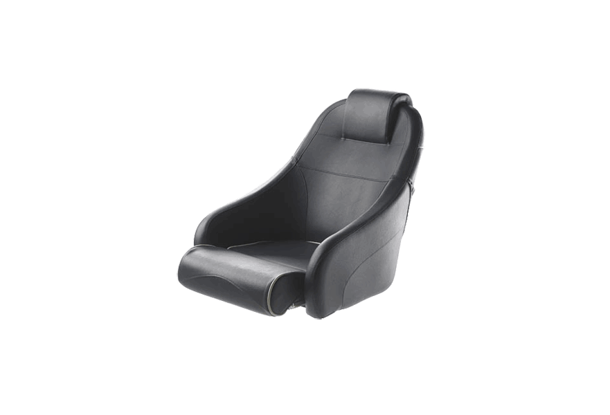 Seat helm QUEEN CHFUSBL flip-up squab with Blue artificial leather upholstery. Without pedestals.