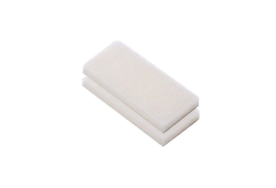 Scrub Pad (10 pcs) White Soft DM260 10 x 25 x 2.5cm