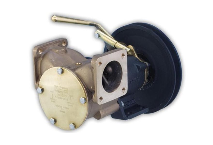 Pump clutch manual 51.5gpm 1 1/2 flange port A&B pulley belt suitable for bilge, deckwash & firefighting application