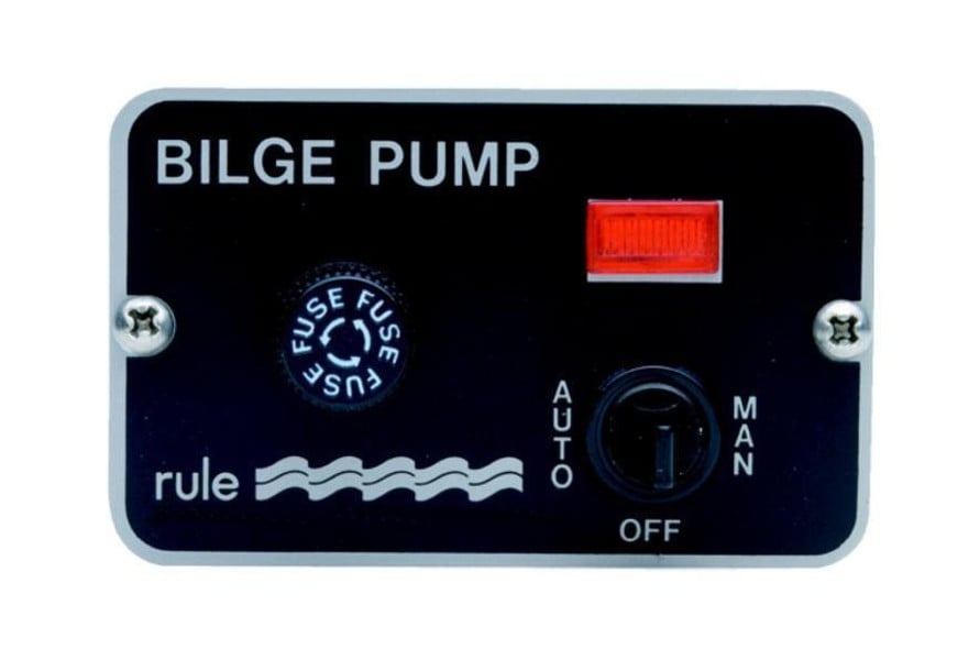 Switch panel 3way 24/32V for bilge pump (lighted)