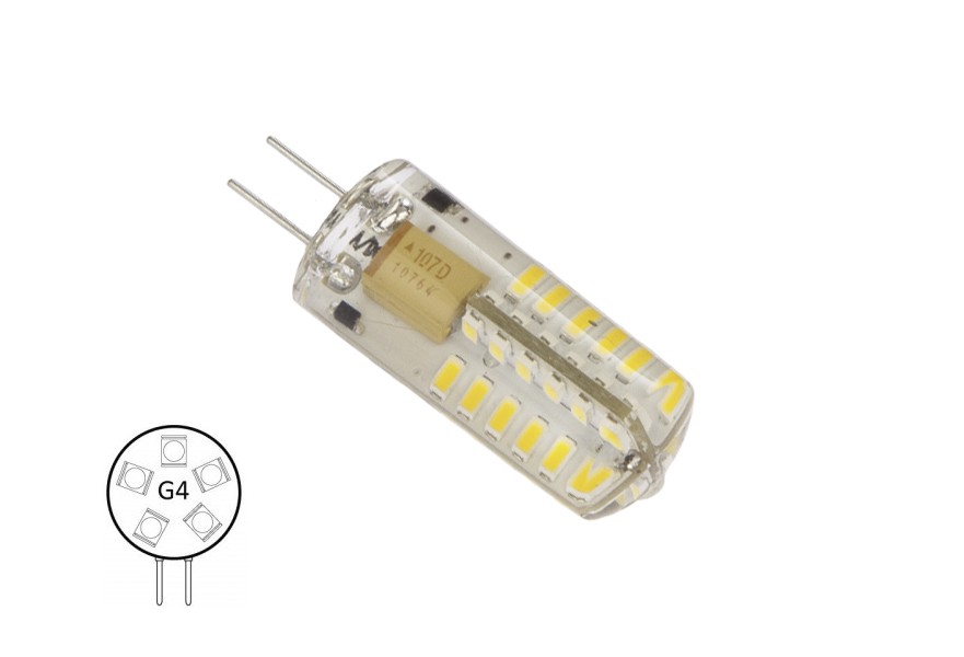 Bulb LED retrofit G4-T48-WW-BP Omni 12-24V 2W G4 base with back pin