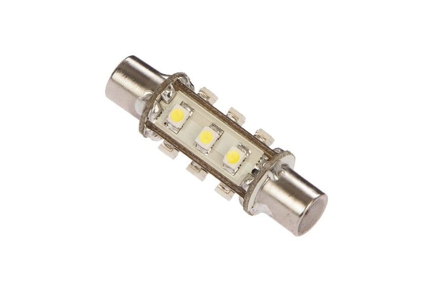 Bulb LED navigation BS43-AS12-CW retrofit 12-24V 1W festoon dimple base