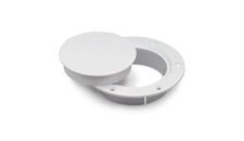 Vent 4" White Snap-In Deck plate