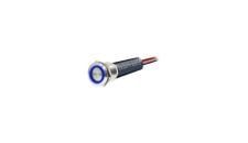 Switch BTSMTSW-BLG 2-Ch 12V SS316 Blue & Red LED Resettable Push Button