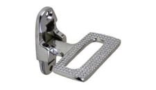 Footrest foldable 4-1/8" x 2-1/4" chrome plated manganese Bronze until stock lasts