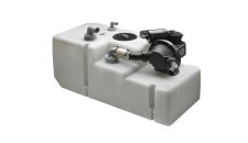 Tank Waste water system 61L 12V (includes plastic tank fitted with pump, sender & suction pipe excluding inlet fitting)
