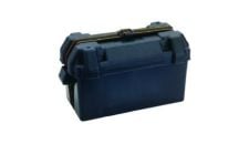 Battery box 15-7/16"x6-15/16"x9-3/4 large black with vent and strap For 9-3/4" max. battery height