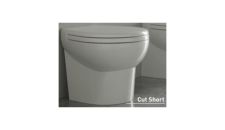 Toilet ARTIC CUT SHORT 12V without bidet kit, water inlet device & flush control with soft close seat & cover