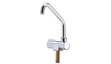 Tap for cold water in chromed brass with 3/8"Mfitting