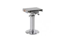 Seat pedestal powermatic 370-460 mm adjustable height column dia. 100mm fixed base dia. 300mm anodised aluminium with SS sliding system Proteus PB I
