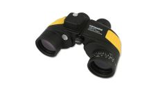 Binoculars for rescue 7 x 50 black & yellow with compass