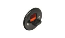 Tallon Socket Classic powered Black Oval faceplate polycarbonate (12/24V) with an in-built drain  (Until Stock Lasts)