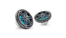 Speaker 7.7" M3-770X-S-Gm-i RGB LED gunmetal sport grille coaxial system with 70W 4Ohm speakers & 1" silk dome tweeter (pair)