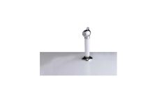 Shower straight Pull out (push button) White with surface holder & 2m plastic hose