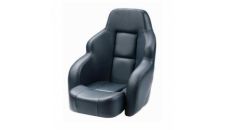 Seat helm COMMANDER CHCOMB flip-up squab fixed armrest with Blue artificial leather upholstery without pedestal