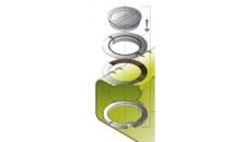 Lid Inspection set WTIKIT (cut out Dia. 115 mm ) includes counter flange & gasket for rigid fresh water tanks