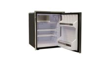 Refrigerator Cruise 85L inox clean touch 12 / 24 V with little freezer right opening without upper top bar, flush mount 3 side inox frame ventilated cooling system, standard temperature control