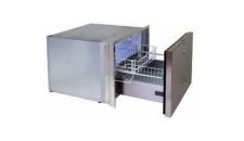 Drawer freezer 70L 230V vertical with ice maker integrated clean touch 3 side flush mount inox frame
