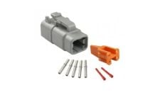 Repair pack DTM 2 cavity plug includes (1) 2 way plug, (1) 2 way wedge lock & (3) socket