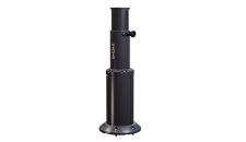Seat pedestal X4 516mm with height adjust-extended black anodized aluminium