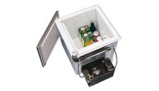 Refrigerator/freezer built-in 40L 12 / 24 V + kit 115 / 230 V vent cooled with black lid