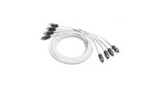 Cable-audio 4CH 6ft twisted pair with Brass connectors
