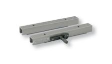 Seat slide 230mm lock at one rail 340x250mm (LxW) satin anodized aluminium (suits 07.03.0001 & 07.03.0002)