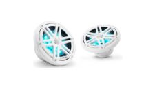Speaker 6.5" M3-650X-S-Gw-i RGB LED gloss white sport grille coaxial system with 60W 4Ohm speakers & 0.80" silk dome tweeter (pair)