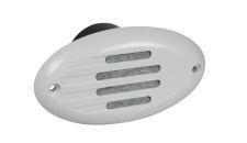 Horn 12V 107dB 550+/-100Hz with White grill (molded to horn)
