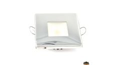 Light LED 12/24V White 3000K 237Lm 3.6W IP65 72mm square recessed ceiling mount