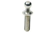 Stud threaded zinc plated 1" long with 10mm ball end
