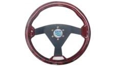 Steering Wheel type94 Dia.350 Black anodized centre Radica/briar textured sport rim