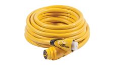 Shore power 25 ft 50A 125V/250V (Y) EEL 4 wire cordset (Easily Engaged Lock) Yellow colour  (Until Stock Lasts)
