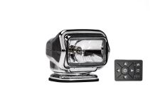 Searchlight halogen ST 12V chrome hard wired dash mount remote 65W 5.5A 20' harness