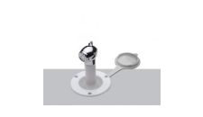 Shower Pull out (push button) White with recessed flush container & 2m plastic hose