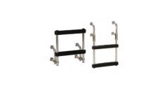 Ladder foldable 2 steps transom "mount Anodized Aluminium 15"L x 16"W, up to 181kg  (Until Stock Lasts)