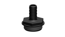 Hose connector Black 1-1/2" x 19 mm BSP GRP