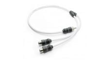 Cable-audio 2CH Y-adaptor 1 male to 2 female RCA with Brass connectors