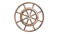 Steering Wheel type 07 Dia. 700 mm Brass fitting 8 spoke teak wheel & rim