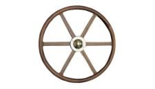Steering Wheel type 19 Dia. 500 mm Brass fitting teak spoke & rim
