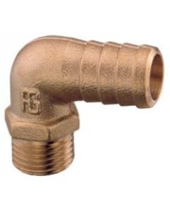 Hose connector 90 deg. 3/8" x 15mm Brass Art 0110